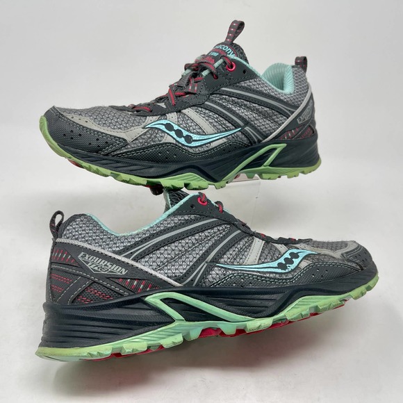 Saucony Excursion TR8 Women's Sz 8 Gray Running Shoes 824:J.8.2 - Picture 2 of 12